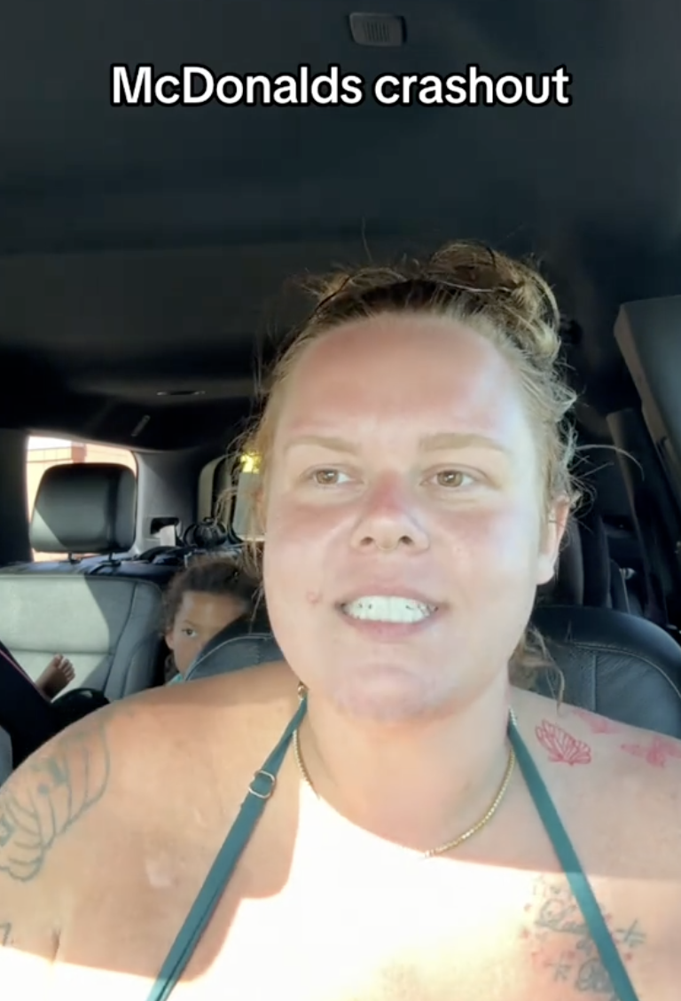 woman talking to tiktok viewers